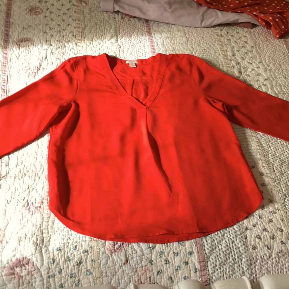 J. Crew v-neck blouse